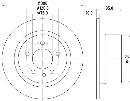 Handler.Part Brake disc MINTEX MDC1203 1