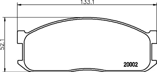 Handler.Part Brake pad set, disc brake MINTEX MDB1346 1