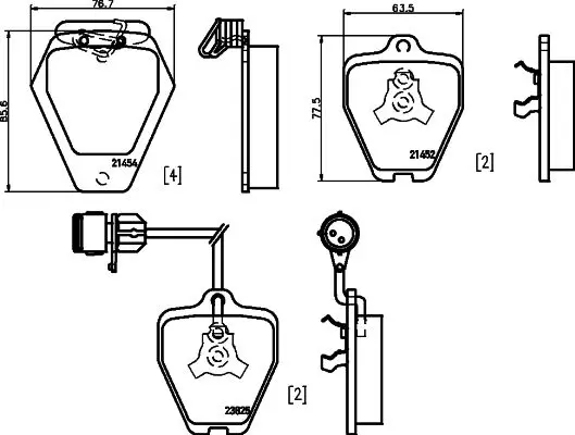 Handler.Part Brake pad set, disc brake MINTEX MDB2148 1