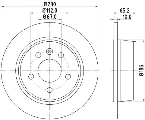 Handler.Part Brake disc MINTEX MDC1040 1