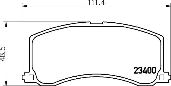 Handler.Part Brake pad set, disc brake MINTEX MDB1740 1