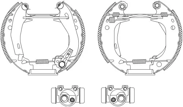 Handler.Part Accessory kit, brake shoes MINTEX MBA835 1