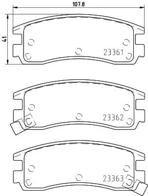 Handler.Part Brake pad set, disc brake MINTEX MDB1825 1