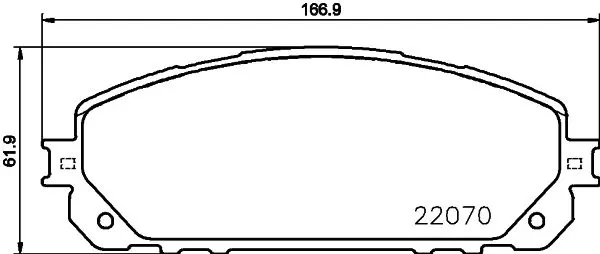 Handler.Part Brake pad set, disc brake MINTEX MDB3789 1