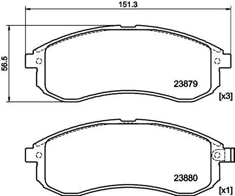 Handler.Part Brake pad set, disc brake MINTEX MDB2252 1