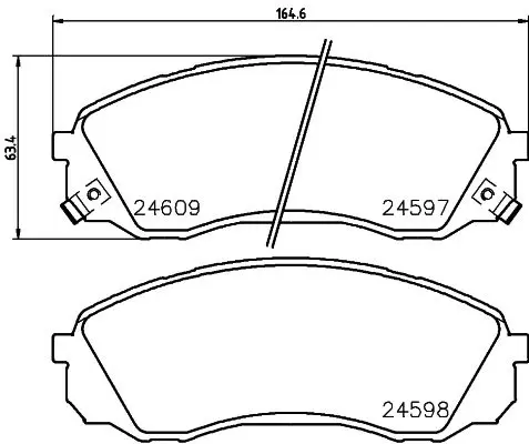 Handler.Part Brake pad set, disc brake MINTEX MDB2921 1