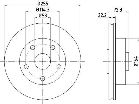 Handler.Part Brake disc MINTEX MDC668 1