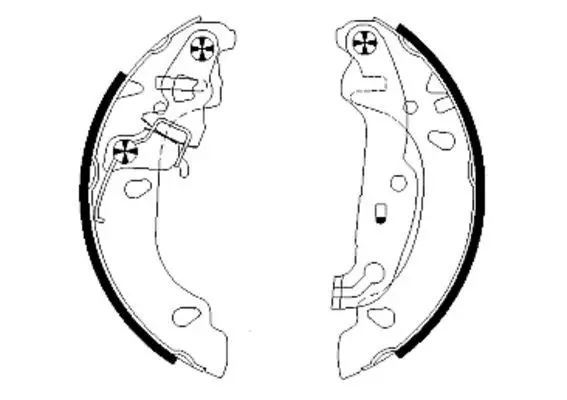 Handler.Part Brake shoe set MINTEX MFR524 1