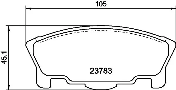 Handler.Part Brake pad set, disc brake MINTEX MDB1857 1