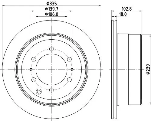 Handler.Part Brake disc MINTEX MDC1303 1