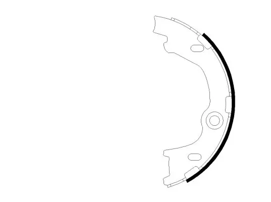 Handler.Part Brake shoe set, parking brake MINTEX MFR741 1