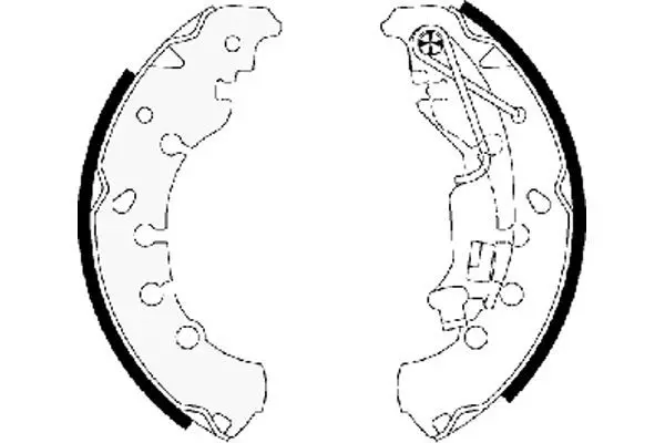 Handler.Part Brake shoe set MINTEX MFR565 1