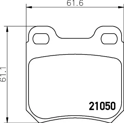 Handler.Part Brake pad set, disc brake MINTEX MDB3225 1