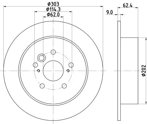 Handler.Part Brake disc MINTEX MDC1513 1