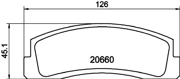 Handler.Part Brake pad set, disc brake MINTEX MDB1156 1