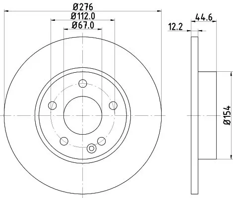 Handler.Part Brake disc MINTEX MDC1751 1