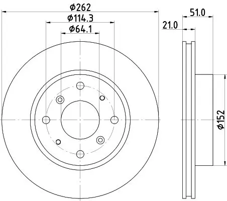 Handler.Part Brake disc MINTEX MDC429 1