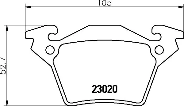 Handler.Part Brake pad set, disc brake MINTEX MDB2002 1