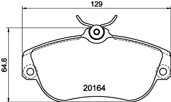 Handler.Part Brake pad set, disc brake MINTEX MDB1638 1