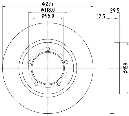 Handler.Part Brake disc MINTEX MDC632 1