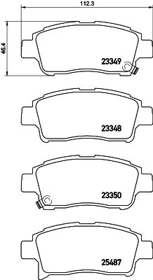 Handler.Part Brake pad set, disc brake MINTEX MDB3241 1