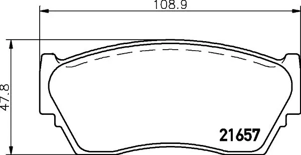 Handler.Part Brake pad set, disc brake MINTEX MDB1502 1