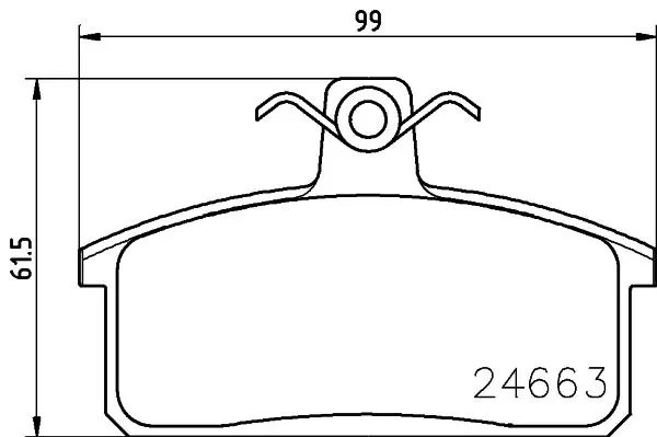 Handler.Part Brake pad set, disc brake MINTEX MDB2912 1