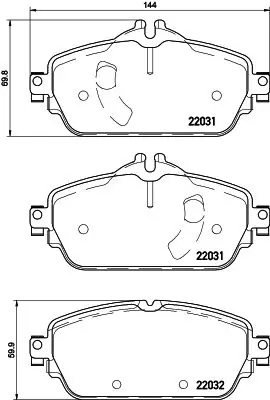 Handler.Part Brake pad set, disc brake MINTEX MDB3704 1