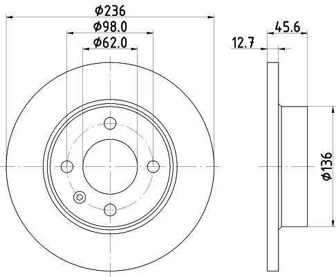 Handler.Part Brake pad set, disc brake MINTEX MDB3739 1