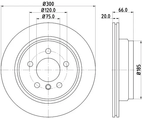 Handler.Part Brake disc MINTEX MDC2356 1