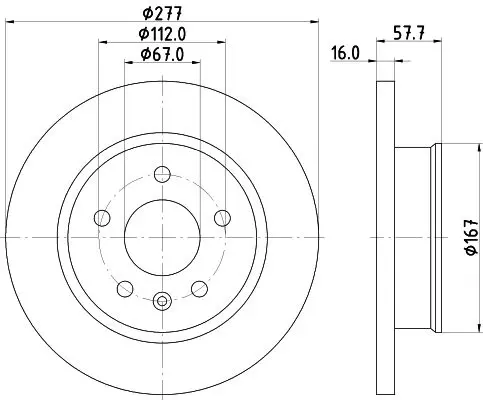 Handler.Part Brake disc MINTEX MDC914 1