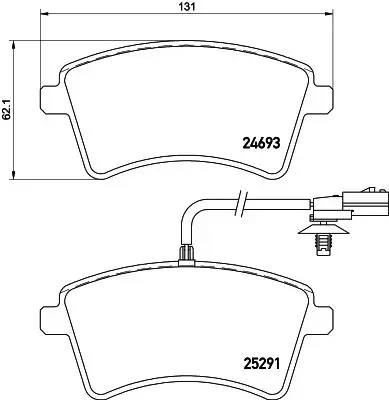 Handler.Part Brake pad set, disc brake MINTEX MDB3234 1