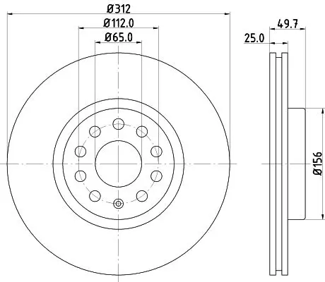 Handler.Part Brake disc MINTEX MDC1706 1