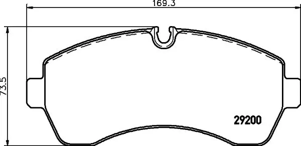 Handler.Part Brake pad set, disc brake MINTEX MDB2804 1