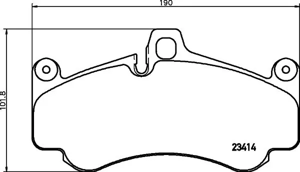 Handler.Part Brake pad set, disc brake MINTEX MDB3033 1