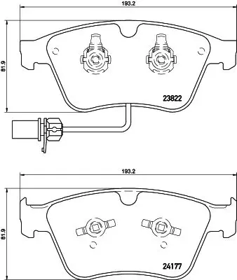 Handler.Part Brake pad set, disc brake MINTEX MDB3181 1