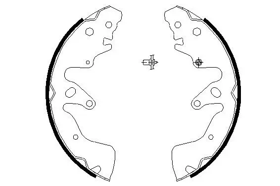 Handler.Part Brake shoe set MINTEX MFR608 1