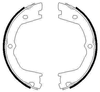 Handler.Part Brake shoe set, parking brake MINTEX MFR638 1