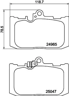 Handler.Part Brake pad set, disc brake MINTEX MDB3083 1