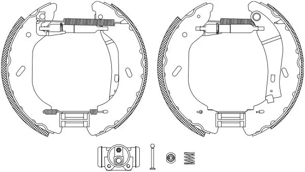 Handler.Part Brake shoe set MINTEX MSP284 1