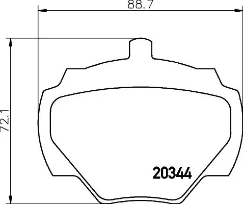 Handler.Part Brake pad set, disc brake MINTEX MLB43 1