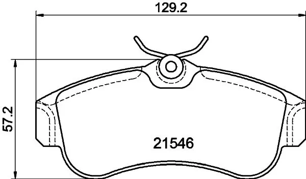 Handler.Part Brake pad set, disc brake MINTEX MDB1423 1