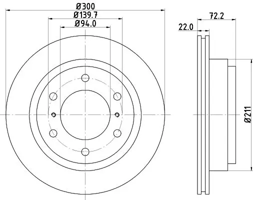 Handler.Part Brake disc MINTEX MDC1794 1