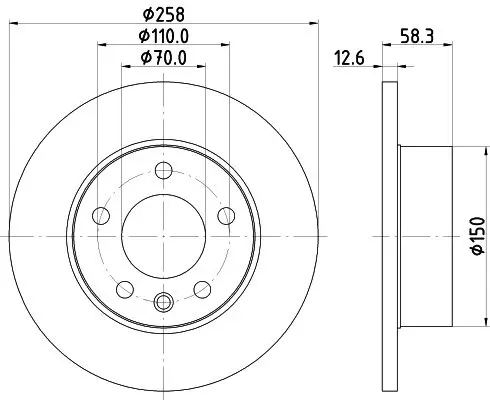 Handler.Part Brake disc MINTEX MDC397 1