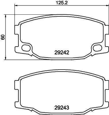 Handler.Part Brake pad set, disc brake MINTEX MDB2949 1