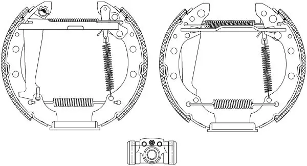 Handler.Part Brake shoe set MINTEX MSP279 1