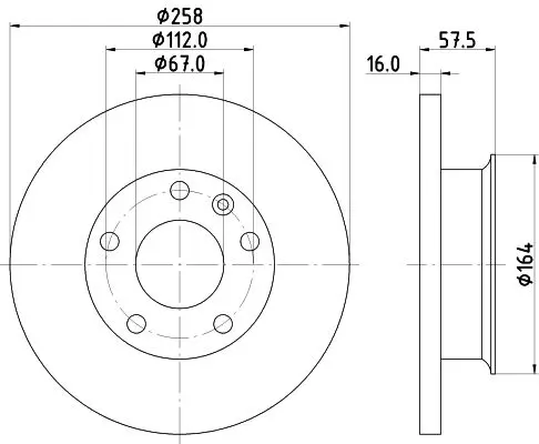 Handler.Part Brake disc MINTEX MDC413 1