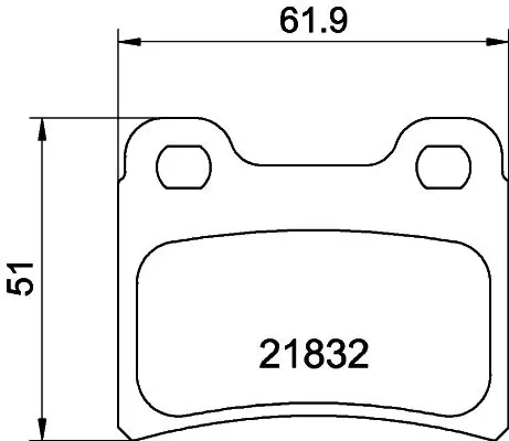 Handler.Part Brake pad set, disc brake MINTEX MDB1554 1