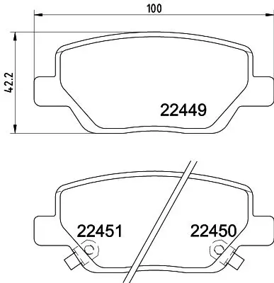 Handler.Part Brake pad set, disc brake MINTEX MDB3994 1