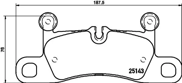 Handler.Part Brake pad set, disc brake MINTEX MDB3251 1